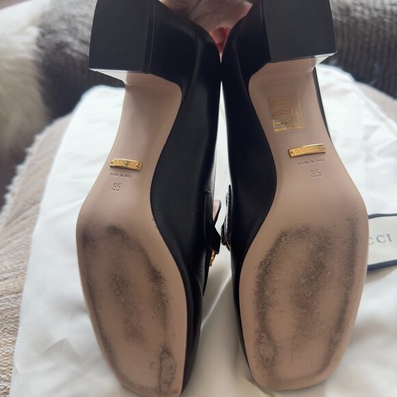 Gucci Malaga Leather Loafer in Black - Picture 5 of 7